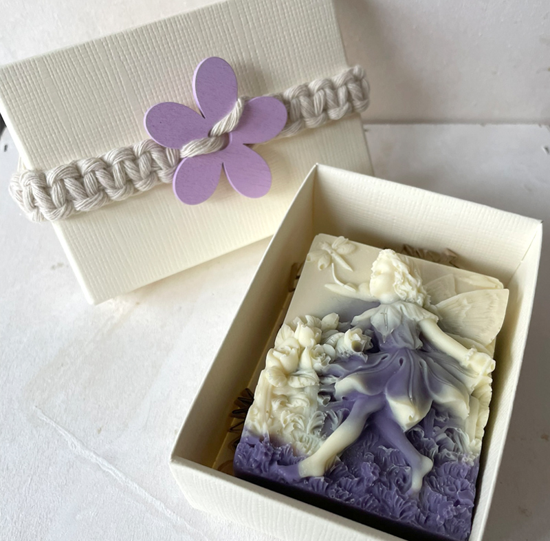 Elfenseife Lavendel in Schachtel